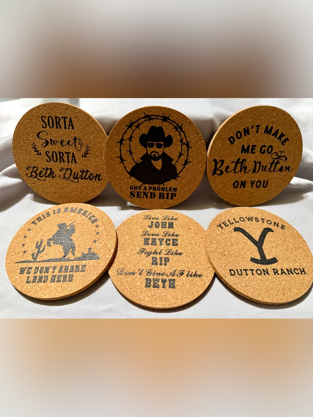 Yellowstone Coaster Set - Picture 2 of 2